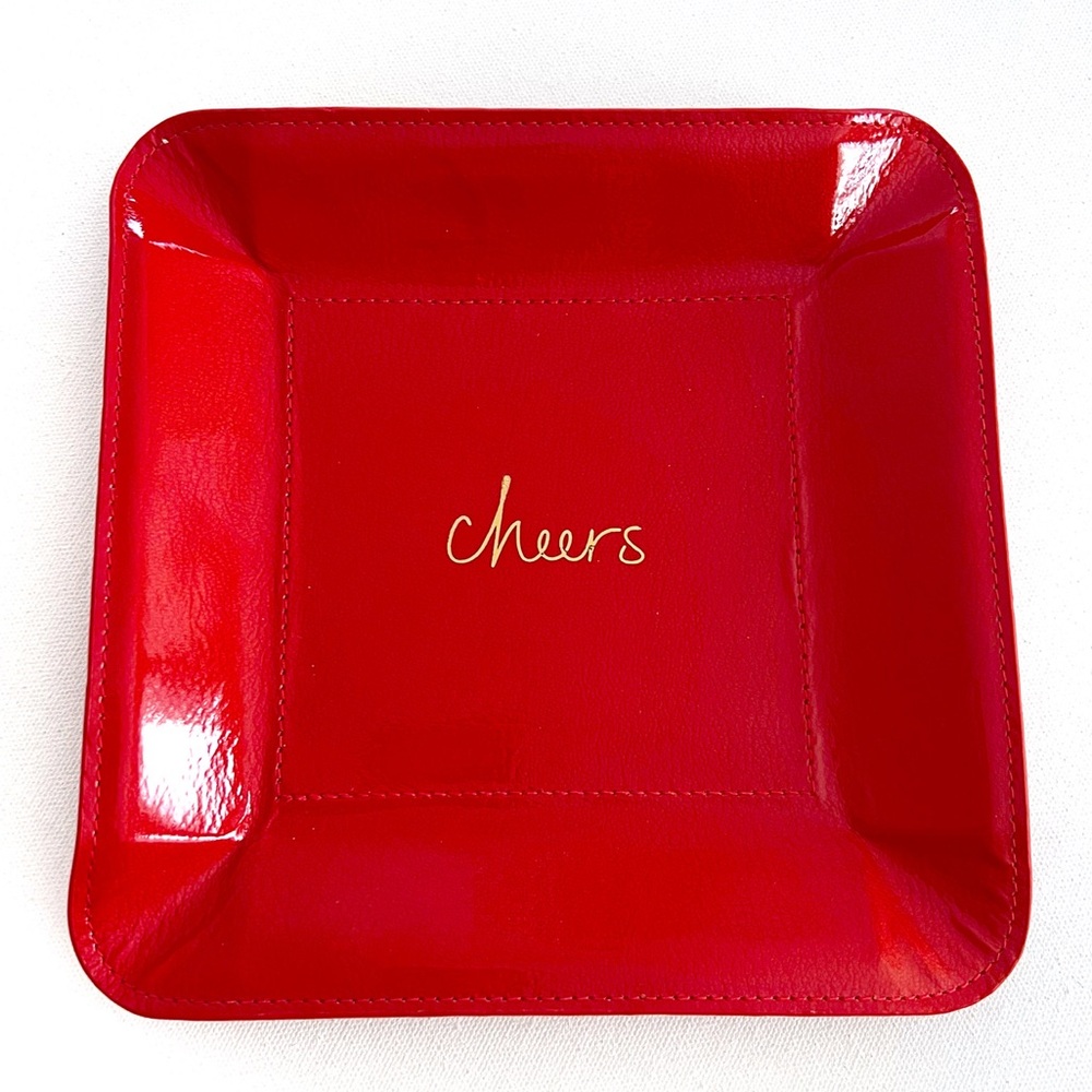 Gigi New York Red Patent Leather Catchall Tray